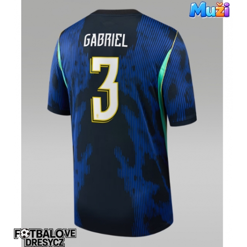 Brazílie Gabriel Magalhaes #3 Venkovní Dres MS 2026 Krátký Rukáv Brazílie Gabriel Magalhaes #3 Venkovní Dres MS 2026 Krátký Rukáv